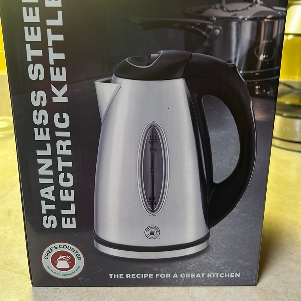 NIB Stainless Steel Electric Kettle
